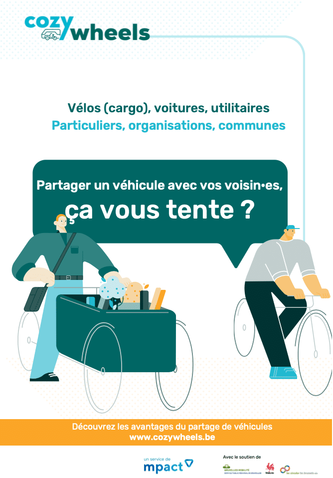 Affiche vélo pour le carsharing