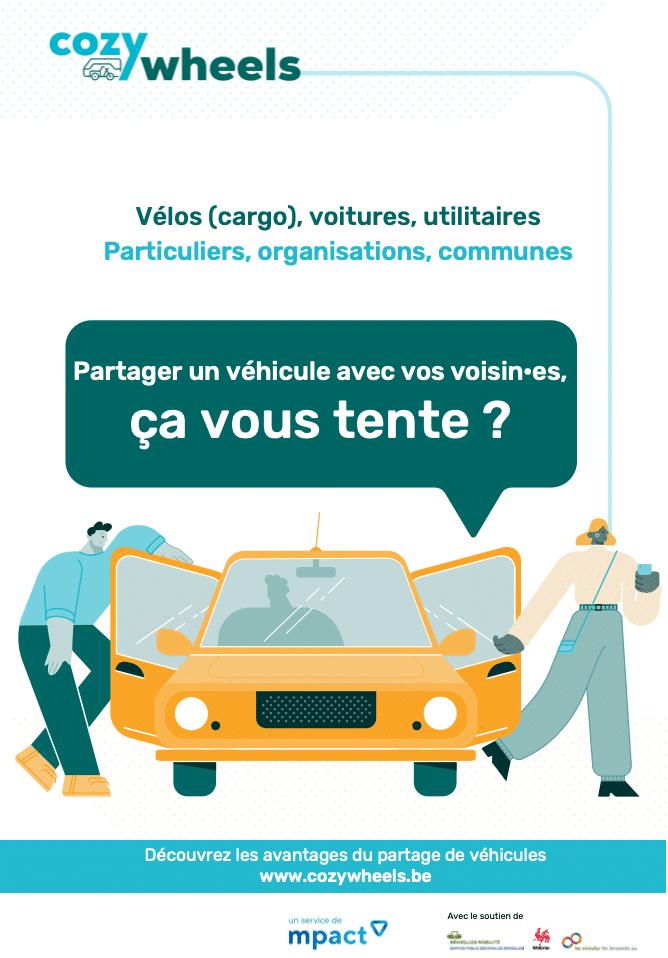 Affiche voiture pour le carsharing