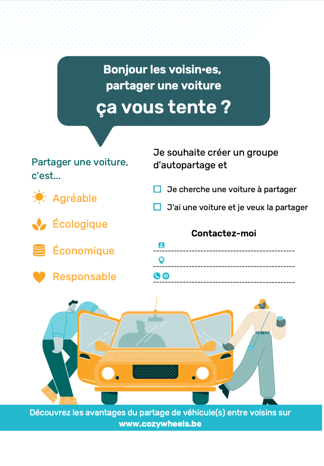 Flyer viture pour le carsharing